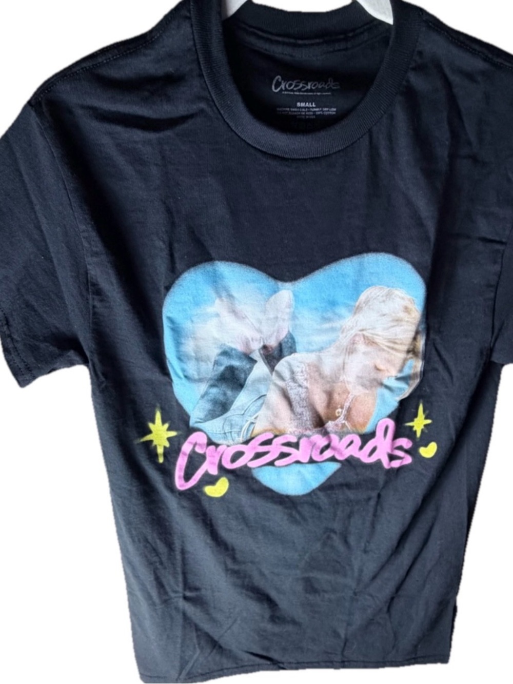 Britney Spears Crossroads Movie Graphic T-Shirt‎ Black Size Small